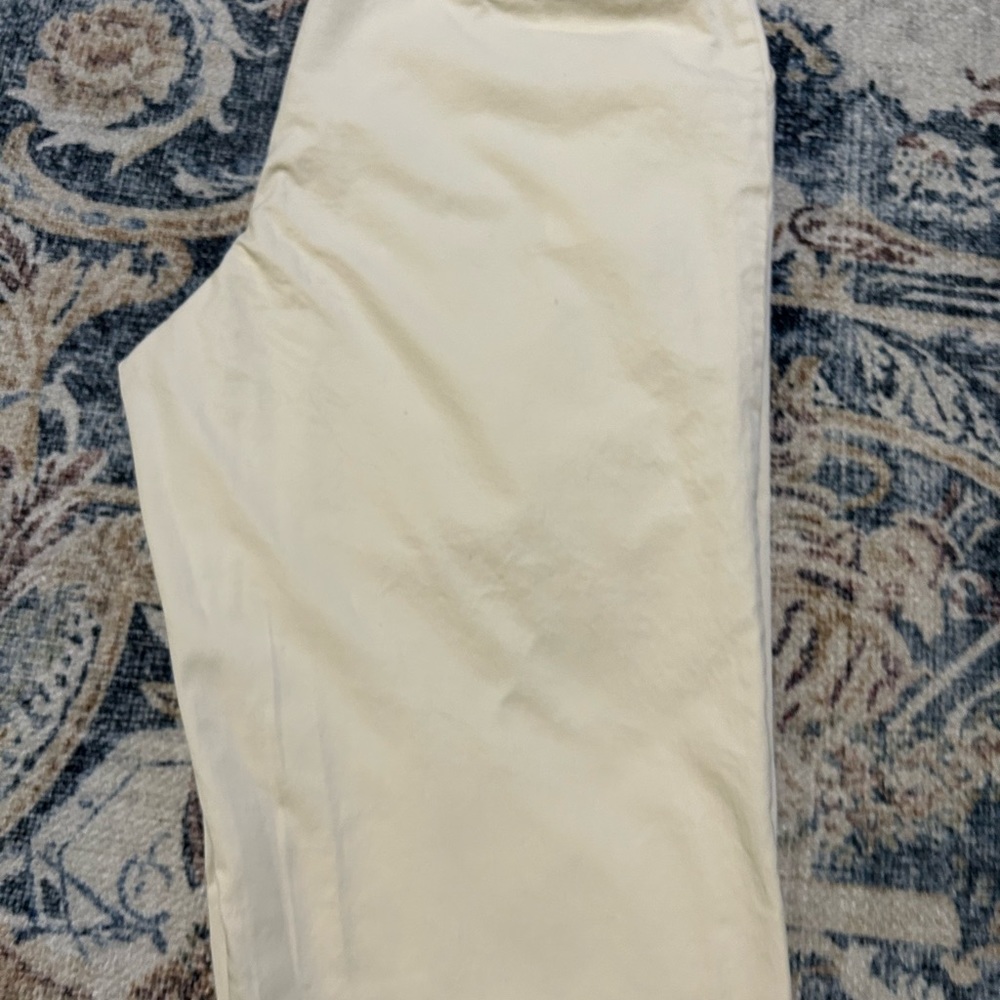 Who What Wear Cream High-Waist Pleated Pants - Picture 3 of 11